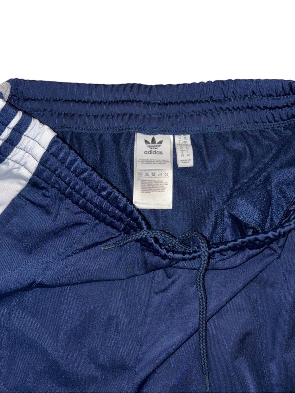 Adidas Originals Adibreak Track Pants Navy & White Stripe Sz M - Picture 7 of 11
